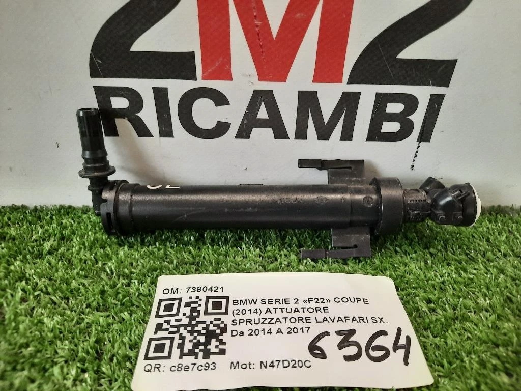 Attuatore Spruzzatore Lavafari SX 7380421 F20 F21 F30 F32 F33 F36 Bmw Serie 2 F22 Coupe 2014