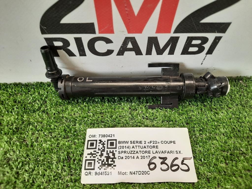 Attuatore Spruzzatore Lavafari SX 7380421 F20 F21 F30 F32 F33 F36 Bmw Serie 2 F22 Coupe 2014