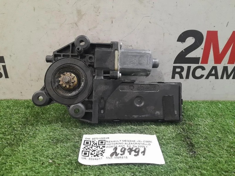 Motorino Alzacristallo Porta ANT SX 807310004R Renault Mégane III 2009