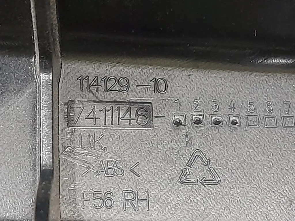 Supporto Spoiler Paraurti POST DX 7411146 Mini MINI Cooper F56 2014