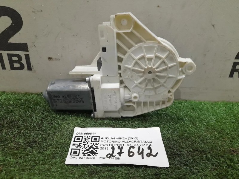 Motorino Alzacristallo Porta POST DX 959811 Audi A4 8K2 2012