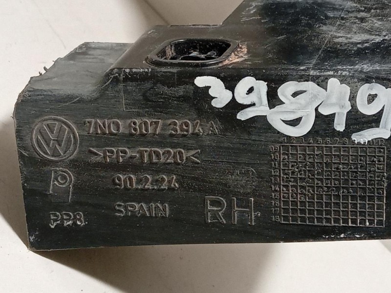 Supporto Spoiler Paraurti POST DX 7N0 807 394 A Volkswagen Sharan IV 2010