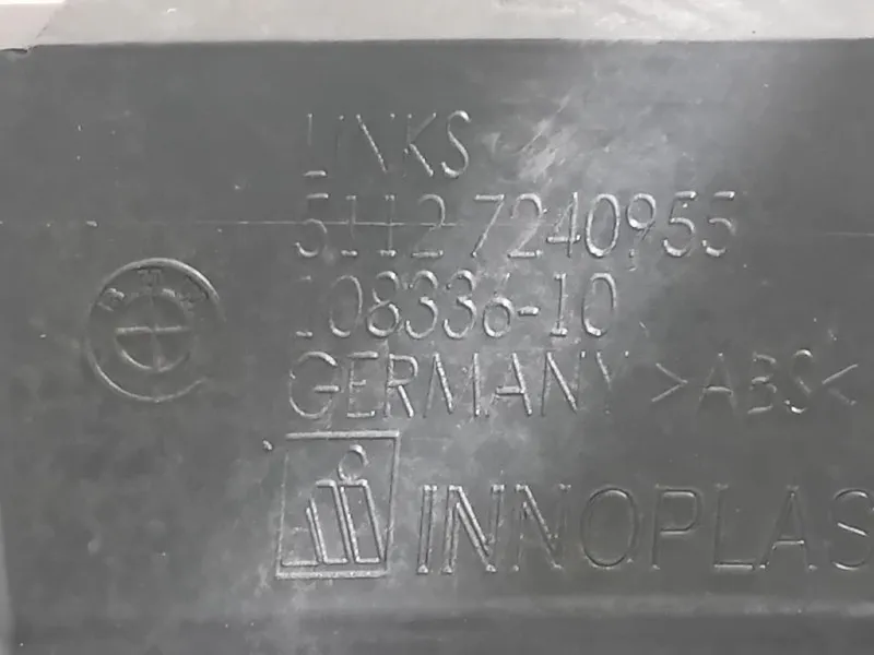 Supporto Spoiler Paraurti POST SX 51127240955 Bmw Serie 1 F20 Berlina 2012