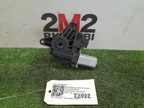 Motorino Alzacristallo Porta POST DX A2469063200 Mercedes Classe B W246 2012