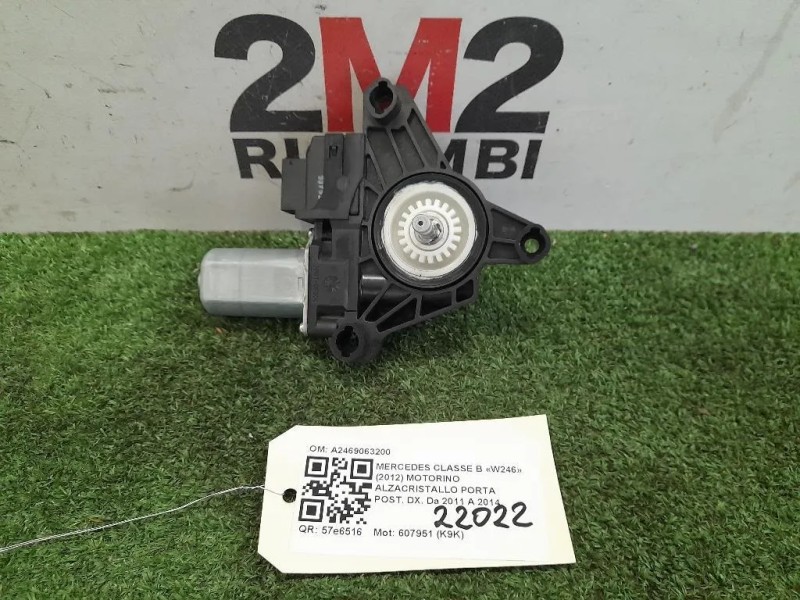 Motorino Alzacristallo Porta POST DX A2469063200 Mercedes Classe B W246 2012