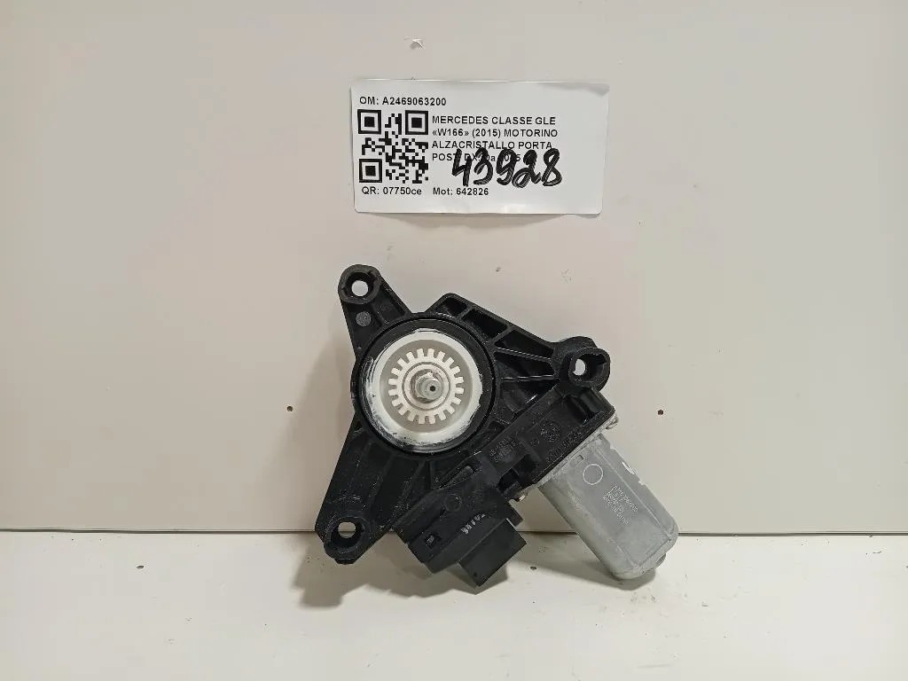 Motorino Alzacristallo Porta POST DX A2469063200 Mercedes Classe GLE W166 2015