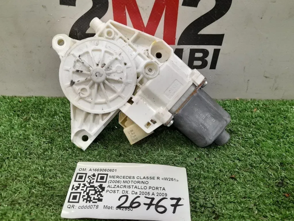Motorino Alzacristallo Porta POST DX A1669060601 Mercedes Classe R W251 2006