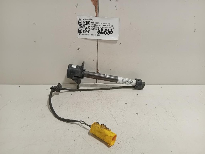 Attuatore Cerniera Cofano ANT SX A1669060002 Mercedes Classe ML W166 2012