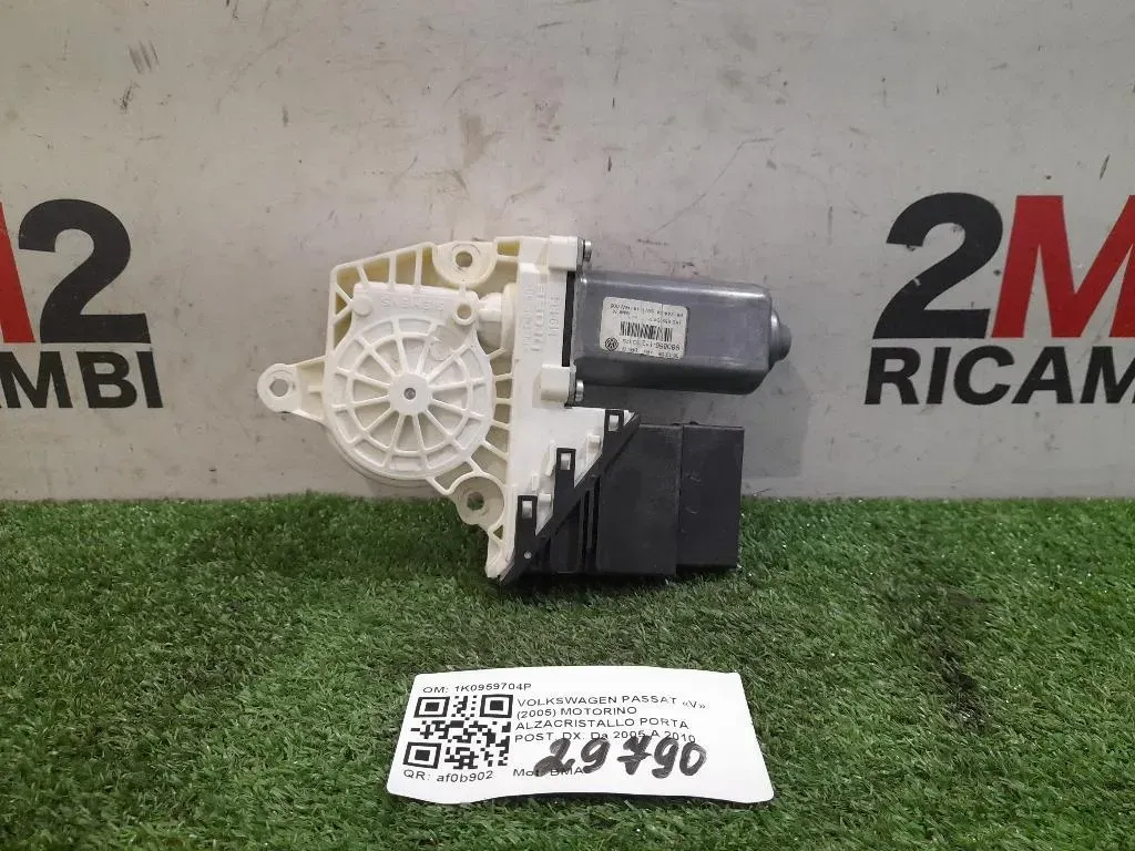 Motorino Alzacristallo Porta POST DX 1K0959704P Volkswagen Passat V 2005