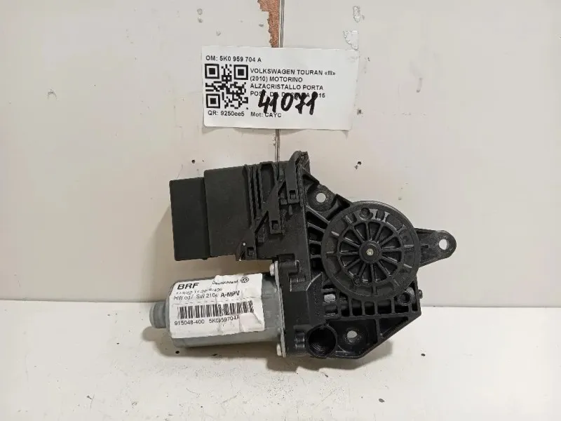 Motorino Alzacristallo Porta POST DX 5K0 959 704 A Volkswagen Touran III 2010