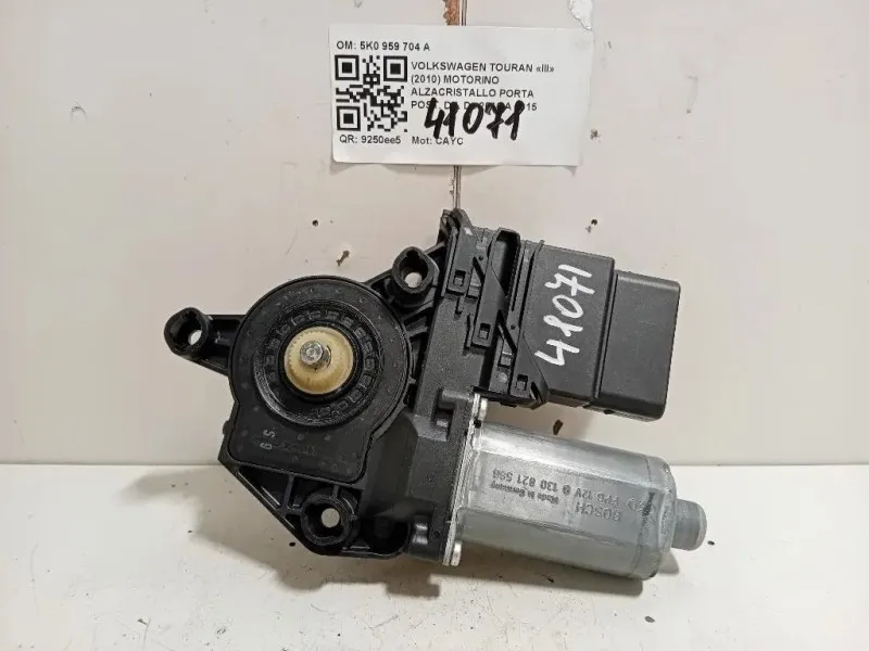 Motorino Alzacristallo Porta POST DX 5K0 959 704 A Volkswagen Touran III 2010