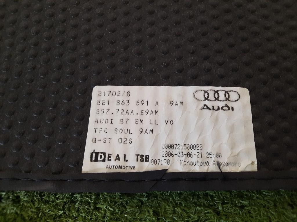 Tappetini Moquette 8E1863691A MOQUETTE Audi A4 8ED Avant 2005