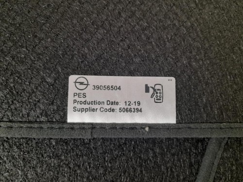 Tappetini Moquette 39056504 Opel Astra K 2016