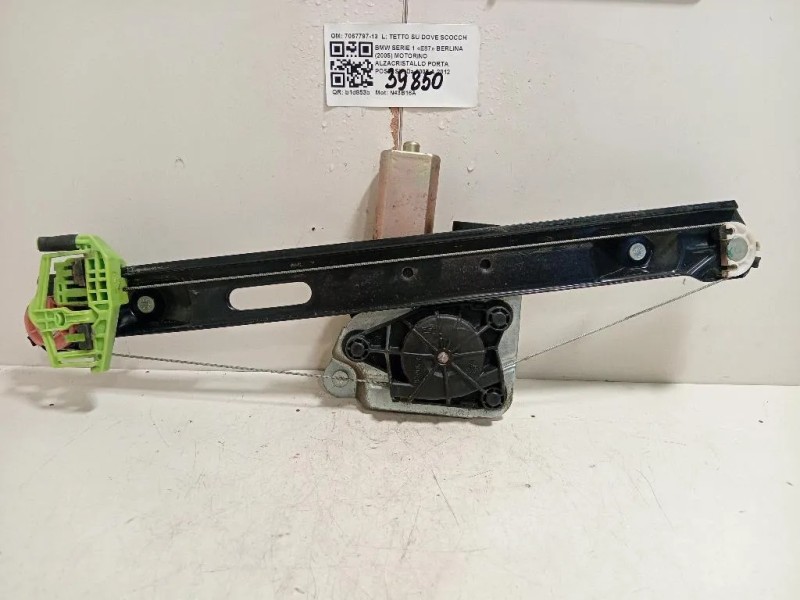 Motorino Alzacristallo Porta POST SX 7067797-13 Bmw Serie 1 E87 Berlina 2005