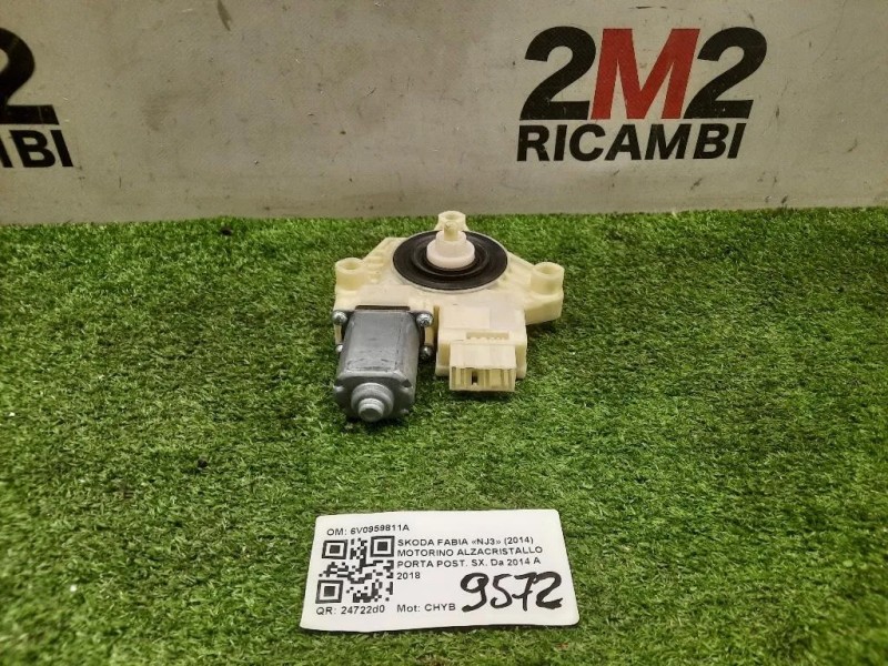 Motorino Alzacristallo Porta POST SX 6V0959811A Skoda Fabia NJ3 2014