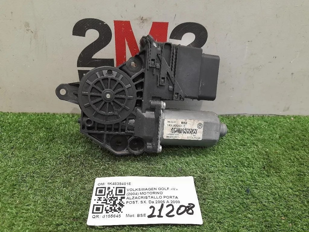 Motorino Alzacristallo Porta POST SX 1K4839401E Volkswagen GOLF V 2004