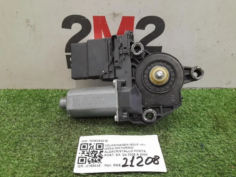 Motorino Alzacristallo Porta POST SX 1K4839401E Volkswagen GOLF V 2004