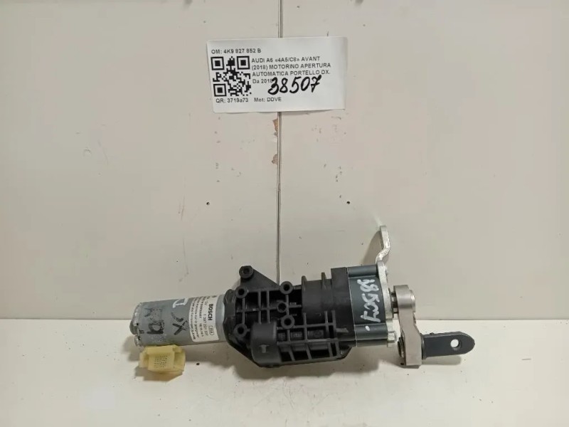 Motorino Apertura Automatica Portello DX 4K9 827 852 B Audi A6 4a5c8 Avant 2018