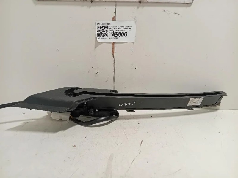 Motorino Apertura Automatica Portello DX A2059063603 Mercedes Classe C W205 2014