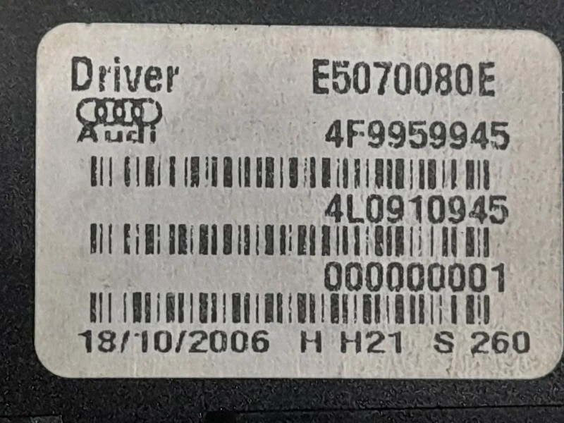 Motorino Apertura Automatica Portello SX 4F9959945 Audi Q7 4LB 2009