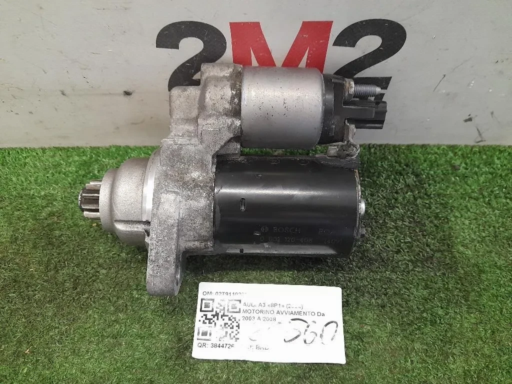 Motorino Avviamento 02T911023M Audi A3 8P1 2004