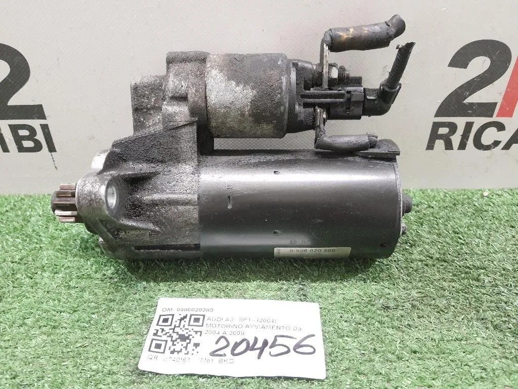 Motorino Avviamento 0986020280 Audi A3 8P1 2004