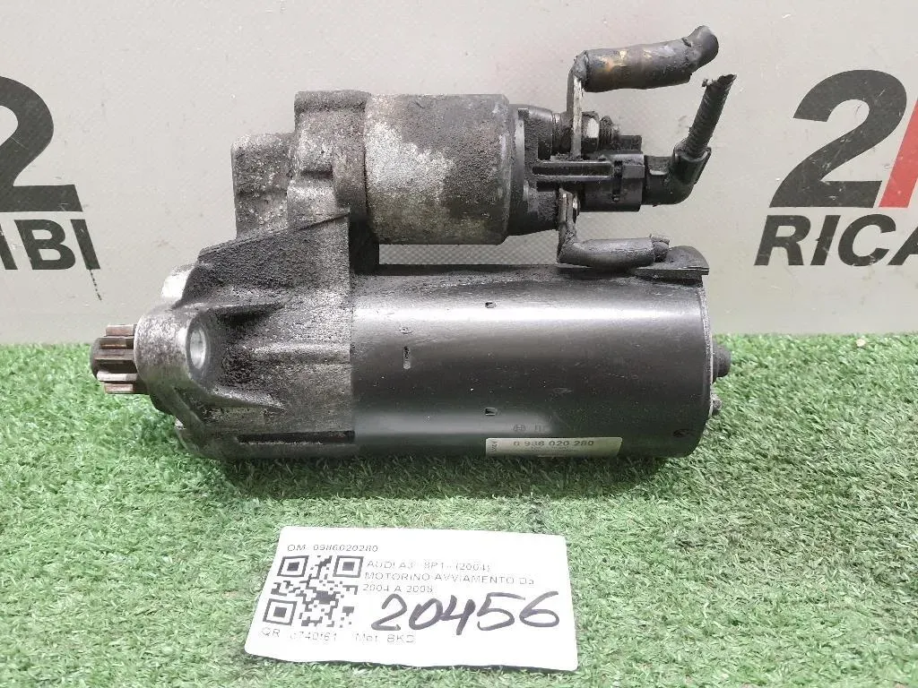 Motorino Avviamento 0986020280 Audi A3 8P1 2004