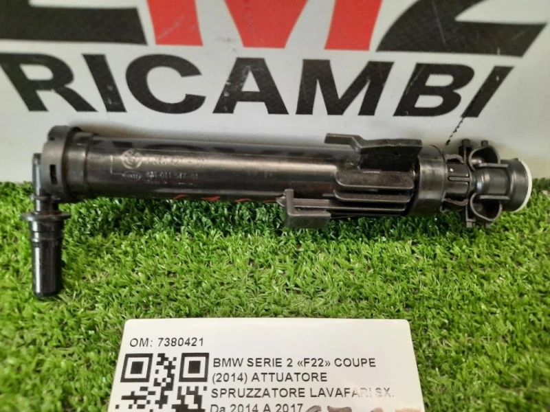 Attuatore Spruzzatore Lavafari SX 7380421 F20 F21 F30 F32 F33 F36 Bmw Serie 2 F22 Coupe 2014