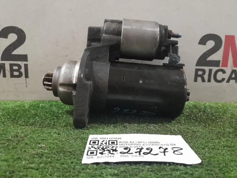 Motorino Avviamento 0001121026 Audi A3 8P1 2008