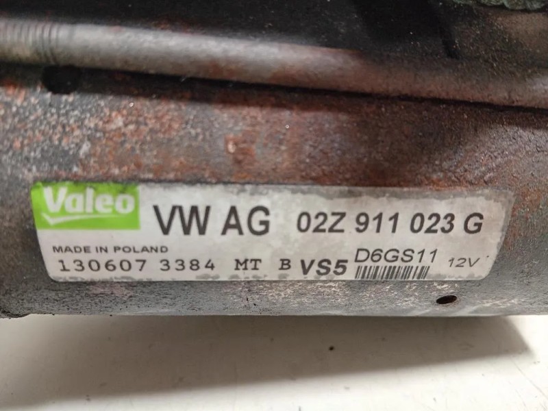 Motorino Avviamento 02Z 911 023 G Audi A3 8PA Sportback 2004