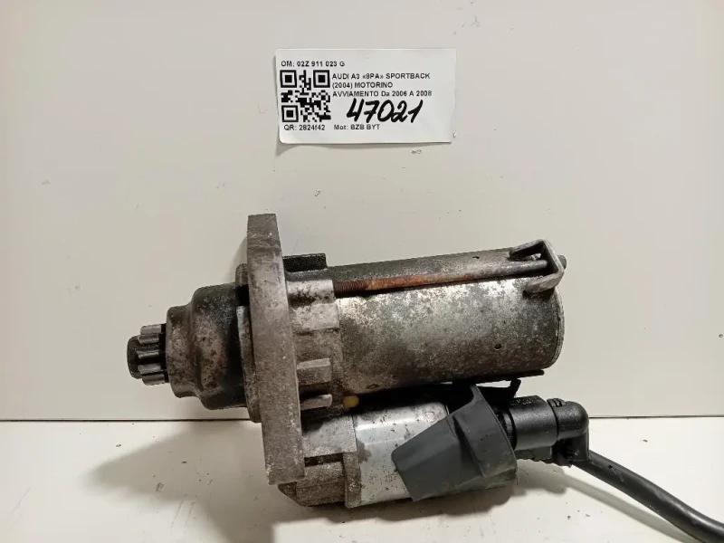 Motorino Avviamento 02Z 911 023 G Audi A3 8PA Sportback 2004