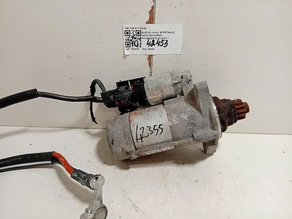 Motorino Avviamento 02Z 911 024 B Audi A3 8VA Sportback 2012