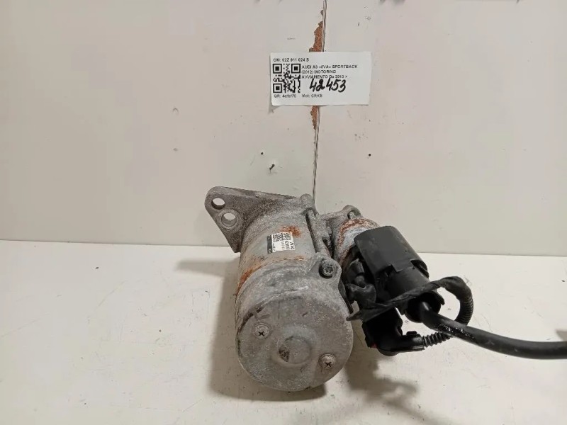 Motorino Avviamento 02Z 911 024 B Audi A3 8VA Sportback 2012