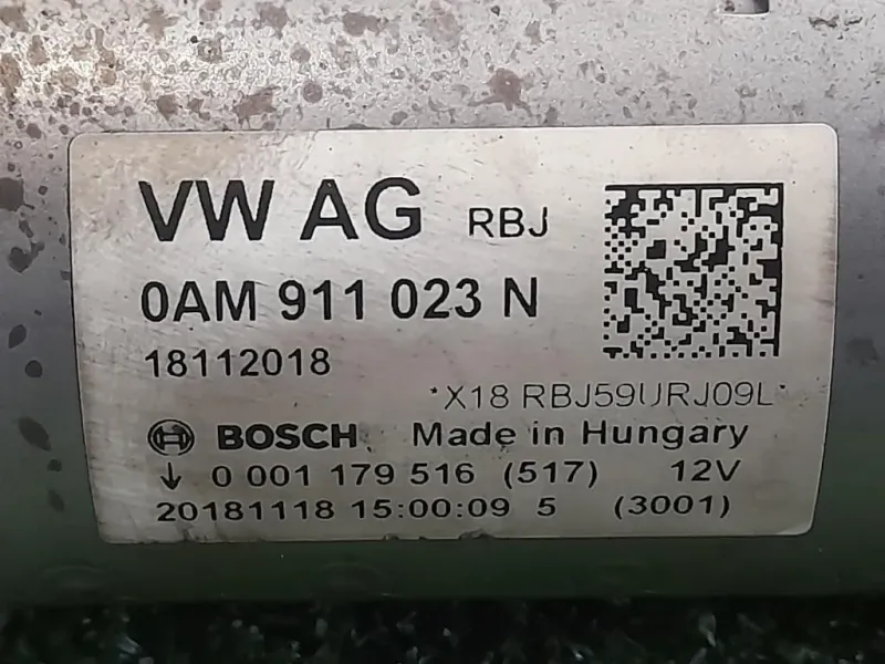 Motorino Avviamento 0AM911023N Audi A3 8VF Sportback 2016