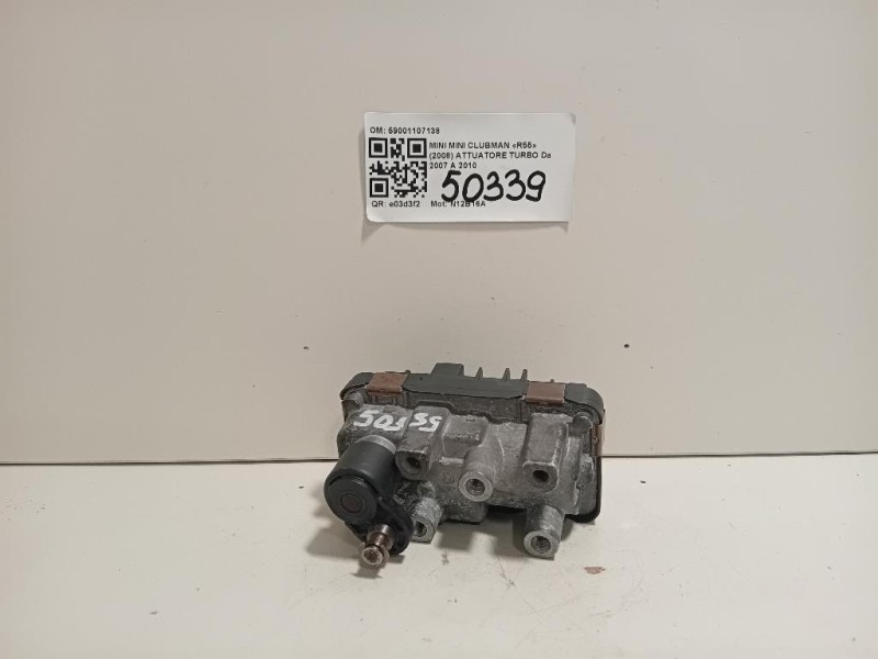 Attuatore Turbo 59001107138 Mini MINI Clubman R55 2008