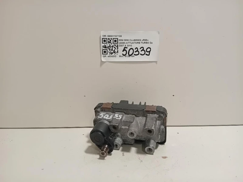 Attuatore Turbo 59001107138 Mini MINI Clubman R55 2008