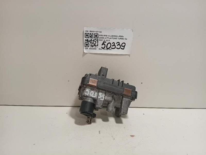 Attuatore Turbo 59001107138 Mini MINI Clubman R55 2008