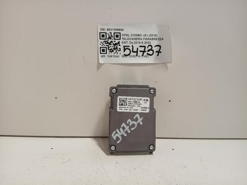 Telecamera Parabrezza ANT 9831386680 Opel Combo E 2018