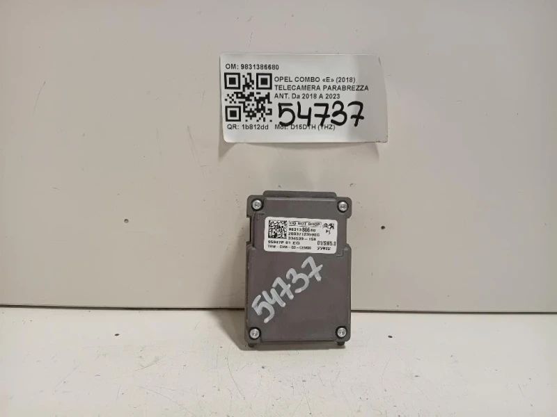 Telecamera Parabrezza ANT 9831386680 Opel Combo E 2018