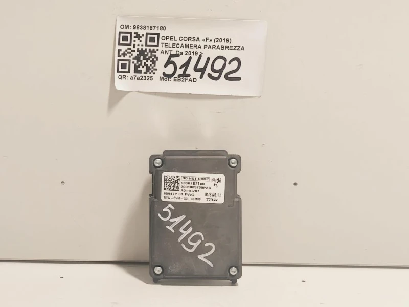 Telecamera Parabrezza ANT 9838187180 Opel Corsa F 2019