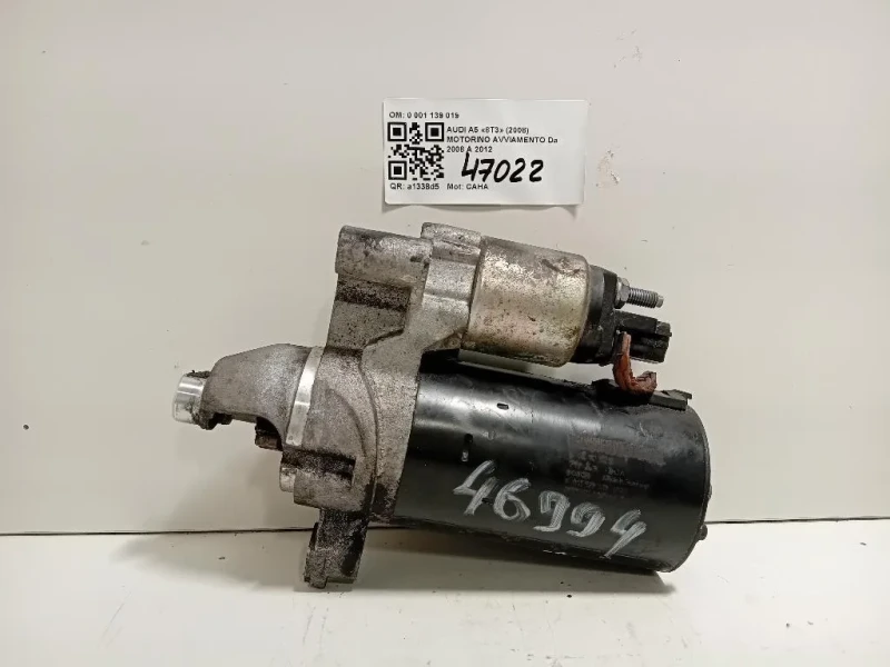 Motorino Avviamento 0 001 139 019 Audi A5 8T3 2008