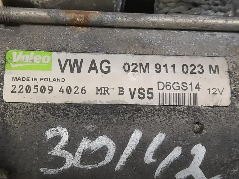 Motorino Avviamento 02M911023M Audi TT 8J3 2007