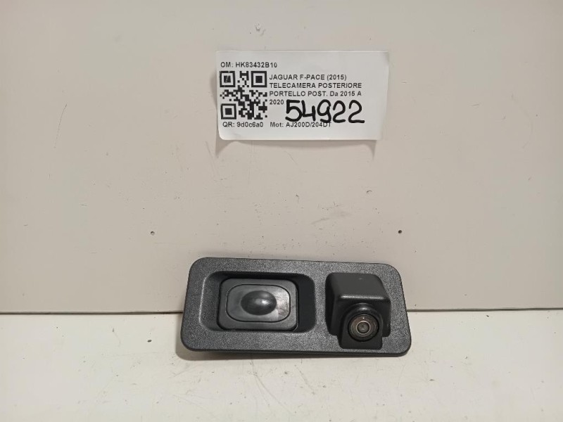Telecamera Posteriore Portello POST HK83432B10 Jaguar F-pace 2015