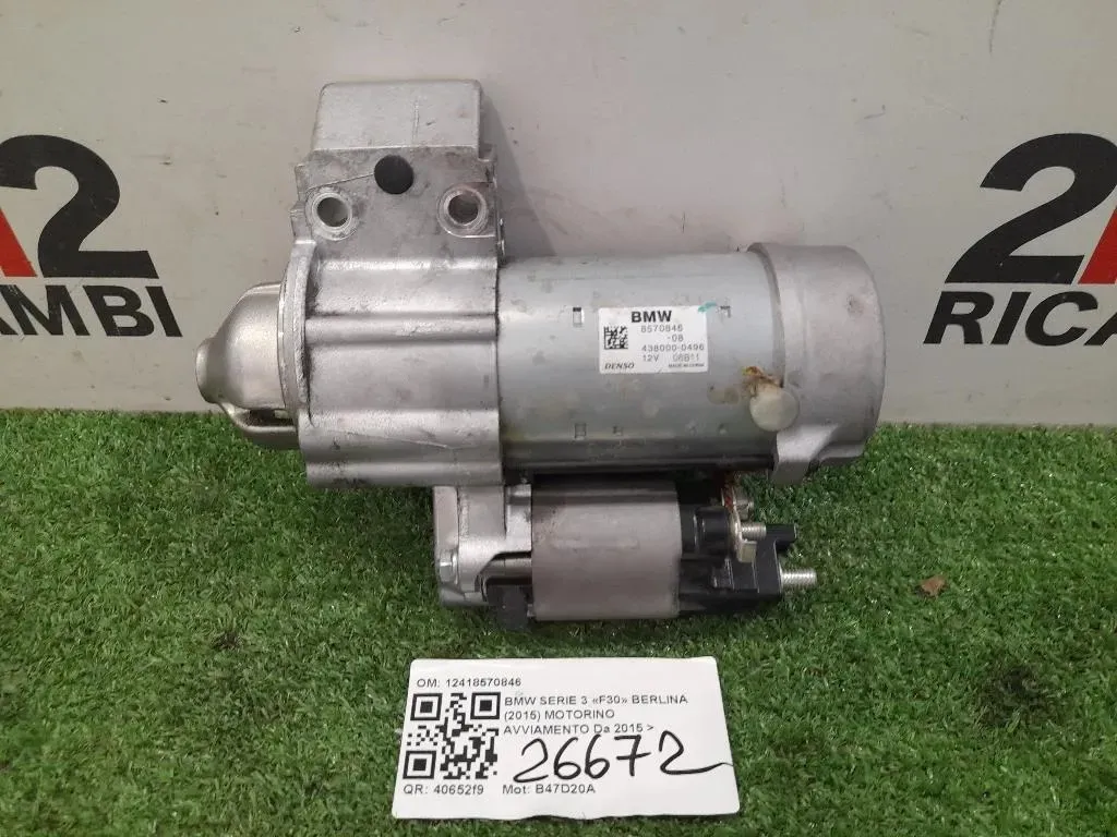 Motorino Avviamento 12418570846 Bmw Serie 3 F30 Berlina 2015