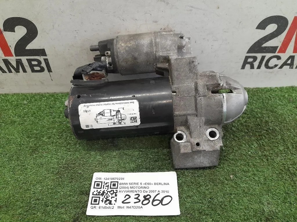 Motorino Avviamento 12418570238 Bmw Serie 5 E60 Berlina 2004