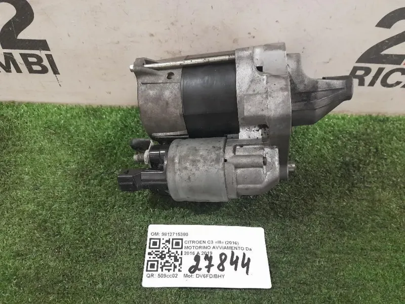 Motorino Avviamento 9812715380 Citroen C3 III 2016
