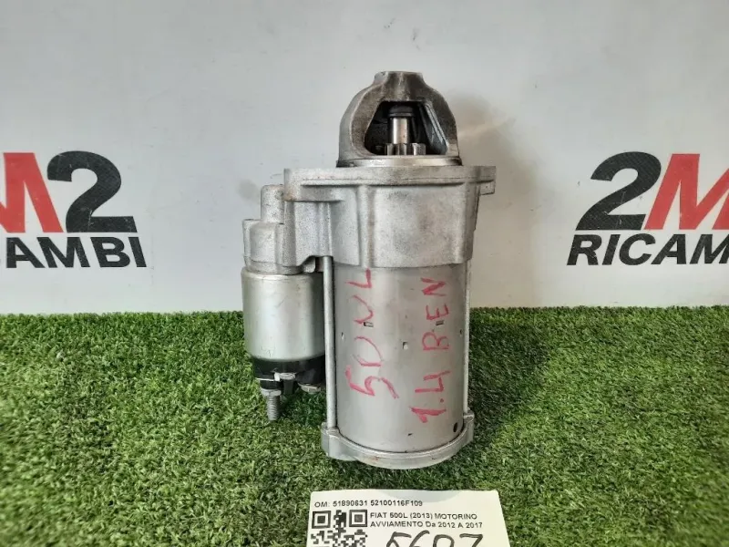 Motorino Avviamento 51890631 52100116F109 Fiat 500L 2013