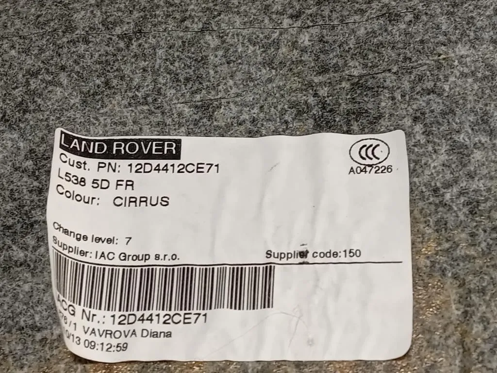 Tetto LR027503 LR039357 BJ3251967CC8NUG Land Rover Range Rover Evoque I 2011