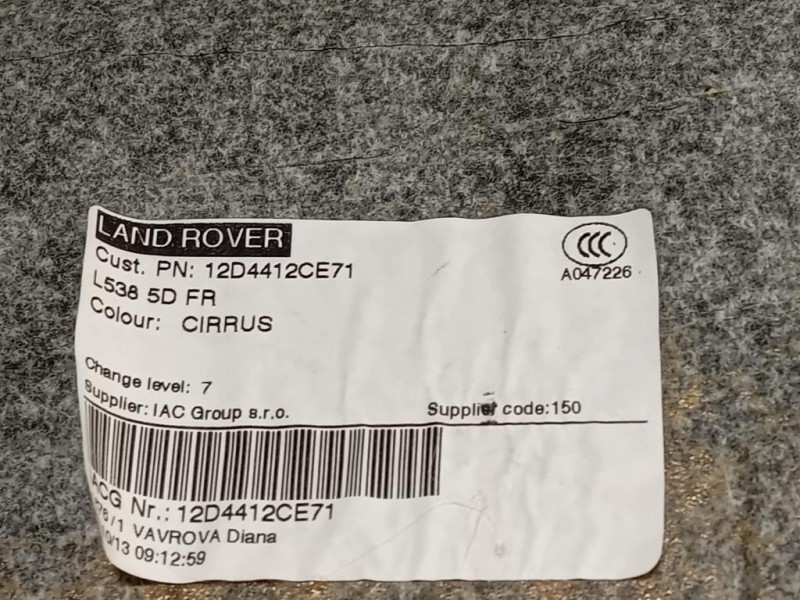 Tetto LR027503 LR039357 BJ3251967CC8NUG Land Rover Range Rover Evoque I 2011