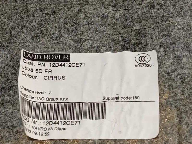 Tetto LR027503 LR039357 BJ3251967CC8NUG Land Rover Range Rover Evoque I 2011